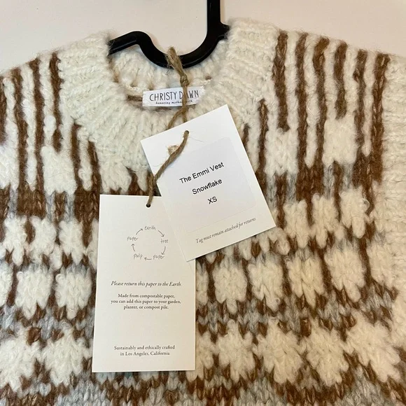 NWT Christy Dawn the Emmi Vest in Snowflake XS - Picture 6 of 8